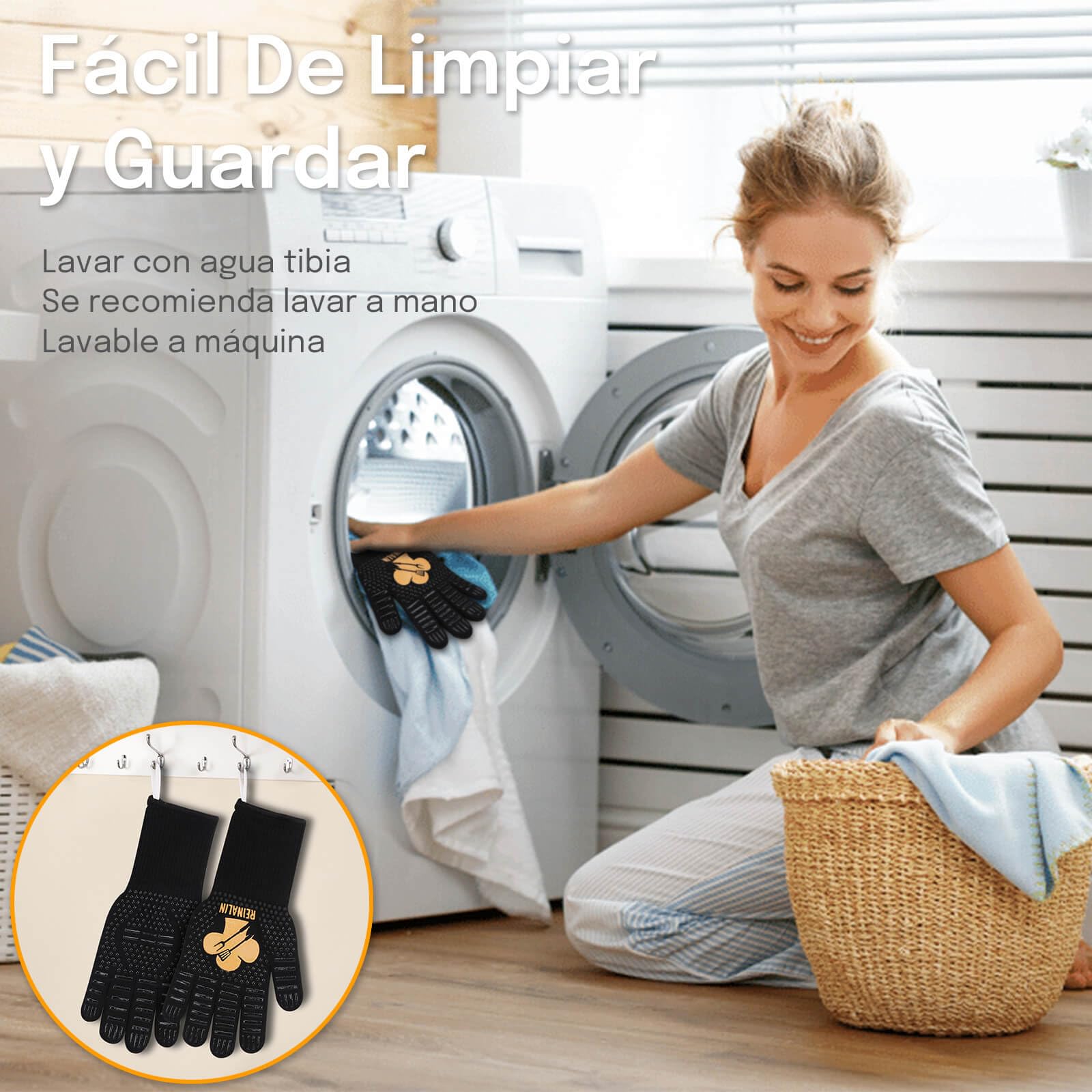 Guantes Barbacoa Cocina Resistente al Calor hasta 500°C Guantes para Horno de Silicona Antideslizante para Cocina, Parrilla, Hornear, Microondas (L/XL/XXL, Dorado)