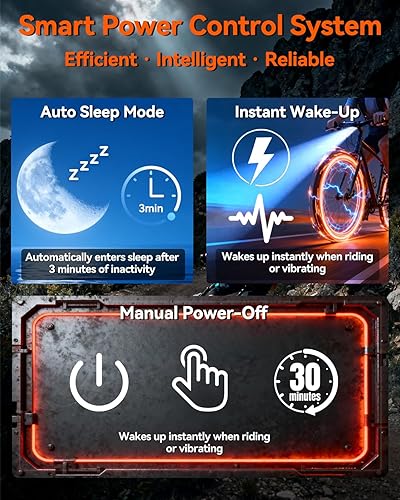 Miniatura 4 de CL350 - Faro delantero de bicicleta de 350 lm para conducción nocturna y de día, luz frontal recargable USB-C de 4000 mAh, IPX4 impermeable, lámpara