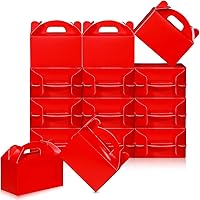 Vista 8 de 36 cajas de regalo de fiesta, cajas de regalo de papel a dos aguas con asas para cumpleaños, boda, ducha, suministros de fiesta de Navidad, 6 x 3.5