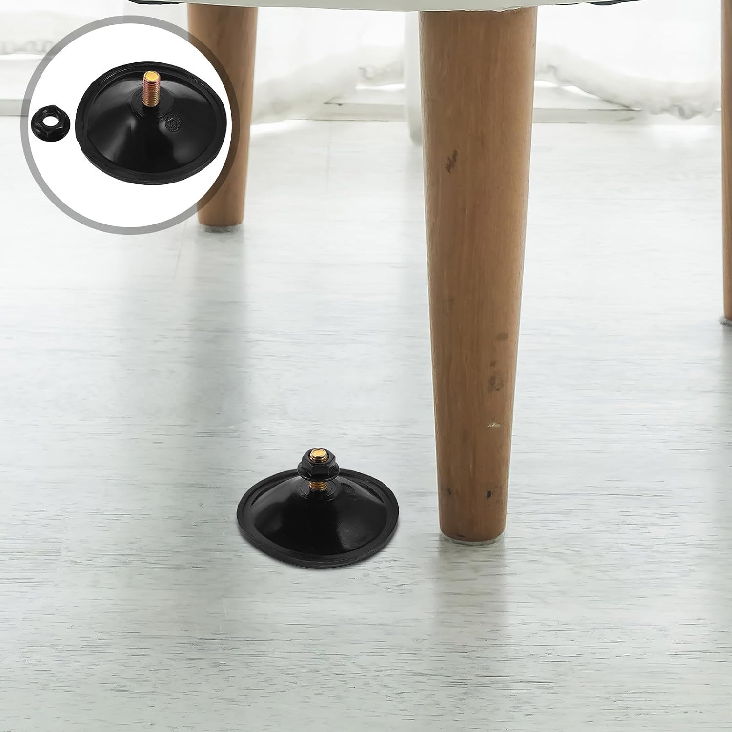 DOITOOL 15pcs Threaded Suction Cups with M6 Screws Nut Strong Adhesion Silicone Suction Cup Hooks for Glass Windows and Kitchen Utensils in Modern Homes