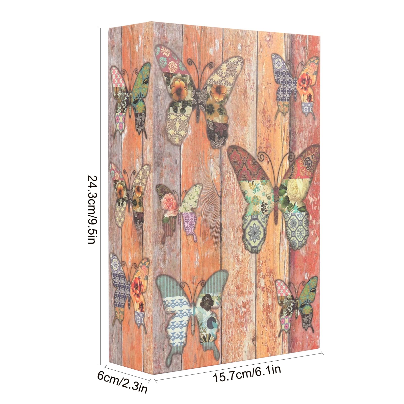 Foreverup Sejf w kształcie książki z zamkiem szyfrowym, sejf książkowy, sejf w kształcie książki, 24 x 15,5 x 5,5 cm Sejf w kształcie książki z zamkiem szyfrowym do biura/domu/na prezent (Kolorowy