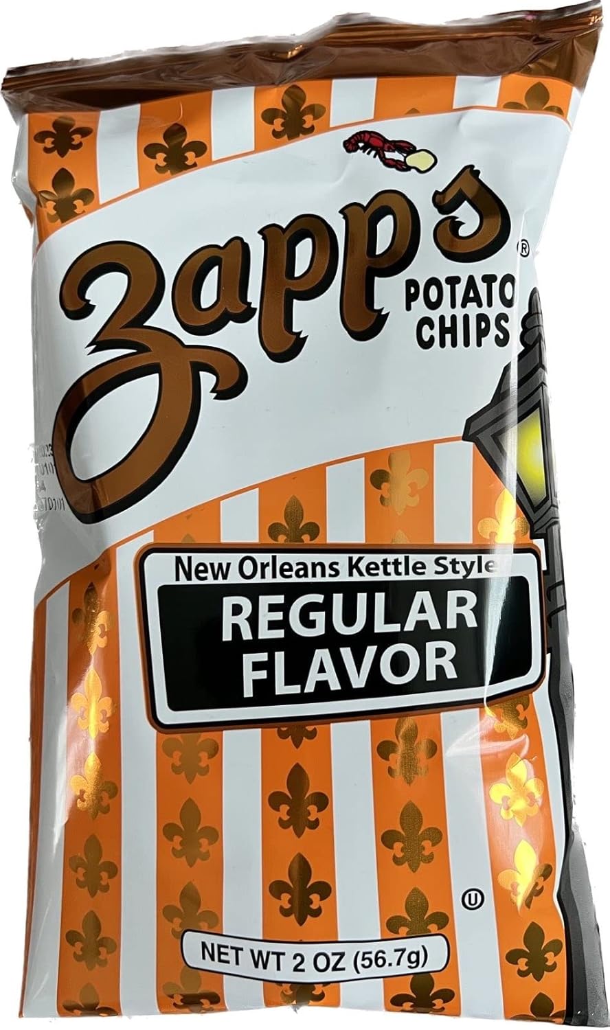 Zapps Potato Chips Regular 2 oz (Pack of 6) Total 12 Ounces