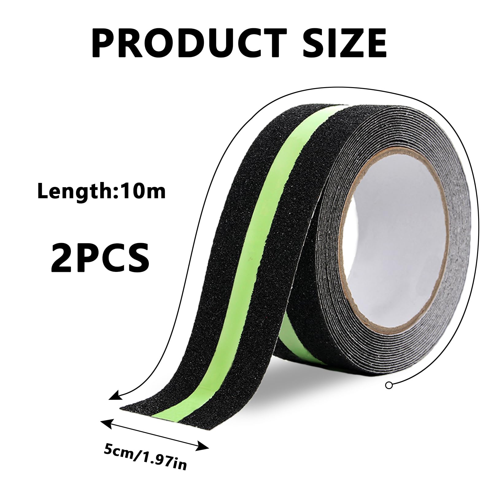 ULTECHNOVO Slip Tape For Stairs Non-Slip Grip Strips Glow - View #9