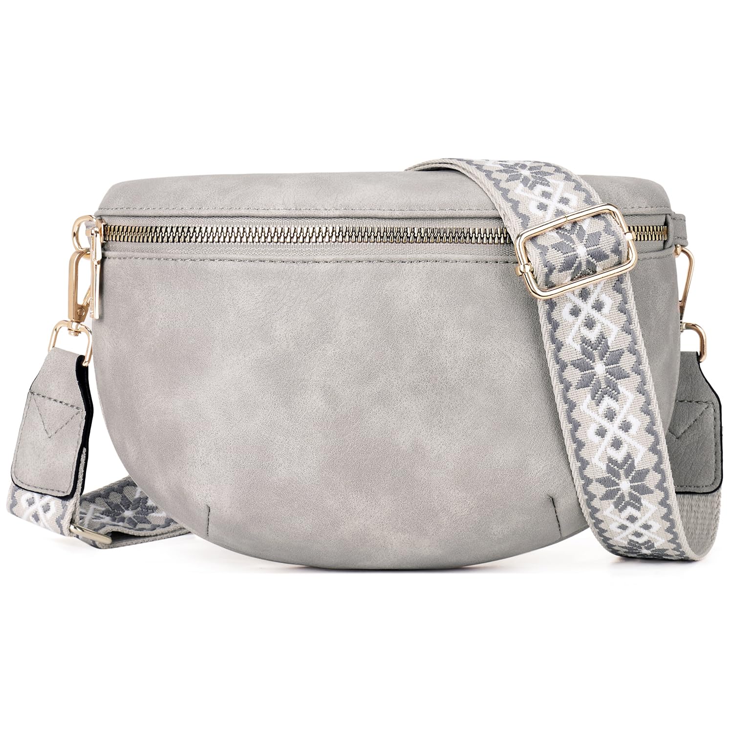 Roulens Kleine Damen Umhängetaschen,Elegant Bauchtasche Damen,Umhängetasche aus Veganes Leder,Crossbody Bag Damen,RFID Blockierung Kartenschlitz Brusttasche mit Verstellbar Abnehmbar Breiter Gurt