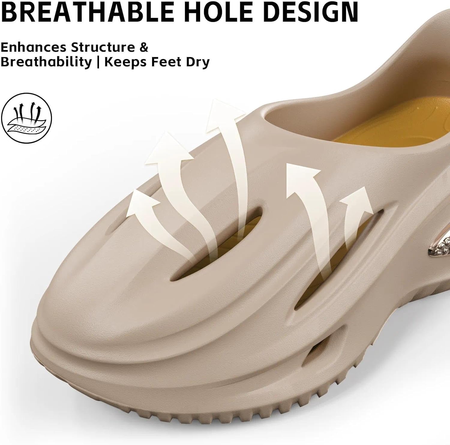 Arch Support Clogs for Men Women, Lightweight EVA Walking Slippers, Non-Slip Beach Slide Sandals - Image 5