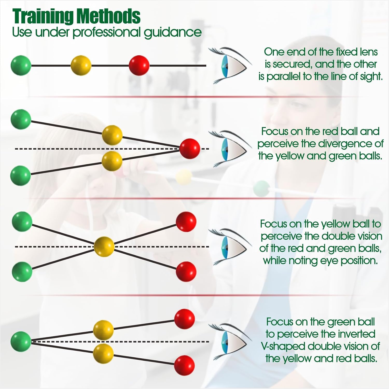 Vision Training Ball Set, Convergence Focus Practice Tool, Indoor Visual Exercise, Train Vision, Athletic Performance image 4