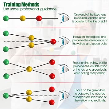 Vision Training Ball Set, Convergence Focus Practice Tool, Indoor Visual Exercise, Train Vision, Athletic Performance