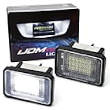 iJDMTOY OEM-Fit 3W Full LED License Plate Light Kit Compatible With 2010-12 Mercedes X204 GLK-Class, Powered by 18-SMD Xenon White LED & Can-bus Error Free