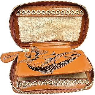 Fly Fishing Sequin Bait Lure Fishhook Storage Bag,Fly Dryer Flies Felt Cowhide Wallet,Fishermen Hook Wallet,stream Bait Tackle