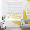 Faux Wood Blinds, Window Blinds, Wood Blinds, Window Shades, Window Treatments, Blinds & Shades, Window Shades for Home, Wooden Blinds, Basic White, 12 W X 84 by YELLOW BLINDS