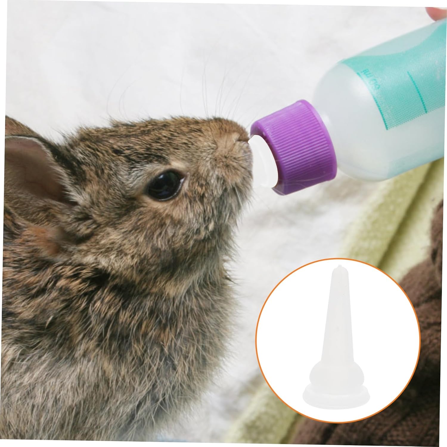 40pcs Safe Silicone Pet Feeding Nipples for Animals Lightweight Portable Design for Puppies and Kittens for Nursing and Pet Supplies