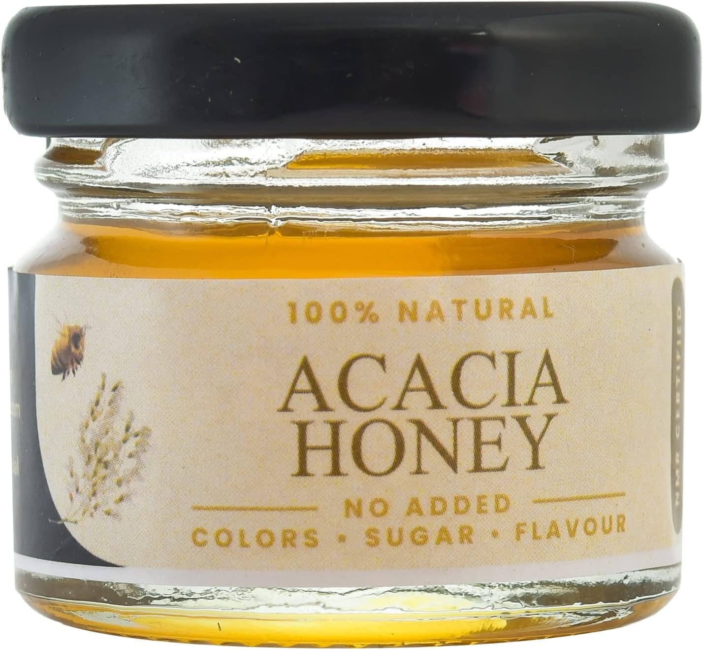 Shiva Organic Acacia flower Honey NMR certified 100% Natural Healthy and Pure Honey No Added Sugar Flavour Unadulterated Sourced ethically from Acacia flower (30 G)