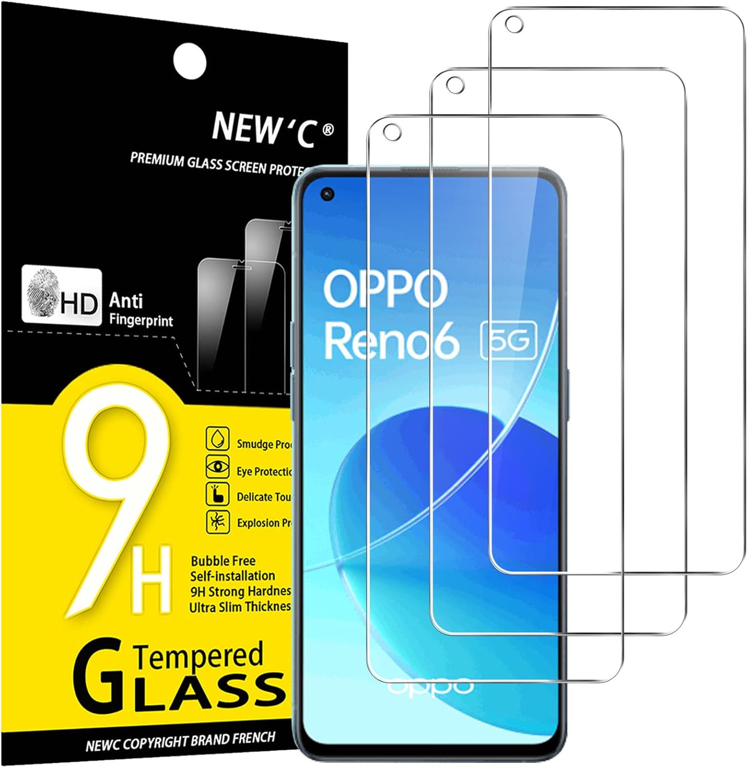 Vetro Temperato Per OPPO Reno 13F/12F | Pellicola 9H Anti-Graffio, Trasparente - Foto 7