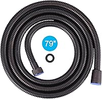 Vista 1 de ALEASHA SUS 304 - Manguera de ducha de 79 pulgadas con acabado de bronce aceitado, manguera de cabezal de ducha extra larga de acero inoxidable