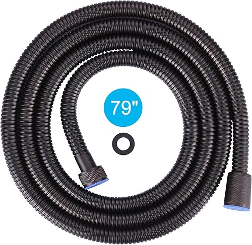 ALEASHA SUS 304 - Manguera de ducha de 79 pulgadas con acabado de bronce aceitado, manguera de cabezal de ducha extra larga de acero inoxidable de