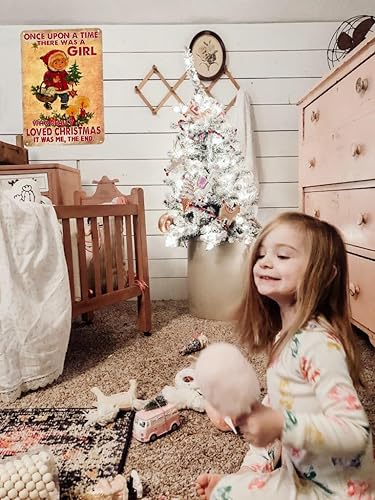 Miniatura 5 de Joyline Letrero rústico de Navidad para mujeres y niñas, letrero de hojalata divertido para el hogar, casa de campo, Kicthen dormitorio, She Shed,