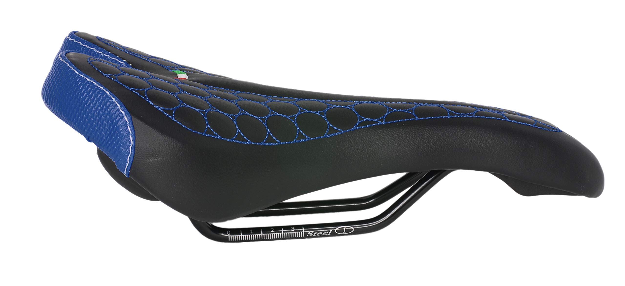 Siodło FatBike Rower MTB Trekking Unisex MOD. SM 4010 Wyprodukowano we Włoszech. Kolor niebieski