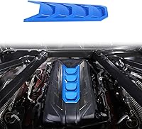 Vista 10 de Daeiclru Cubierta de cubierta de motor compatible con Chevrolet Corvette C8 2020-2023, cubierta de panel de bahía de motor de plástico ABS (rojo)