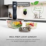 CASO VacuBoxx Eco-Duo S - Lot de 2 récipients de 500 ml chacun - Pour aliments liquides et sensibles à la pression - Sans BPA - Résistant à la chaleur - Passe au lave-vaisselle et au congélateur - 9