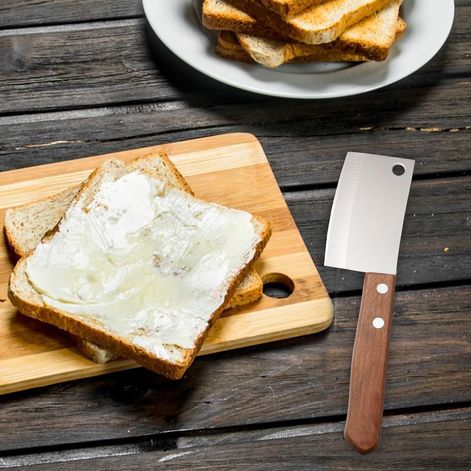 2 pièces Couteau à Beurre Mini Acier Inoxydable Résistant pour Beurre Fromage Légumes Usage Cuisine