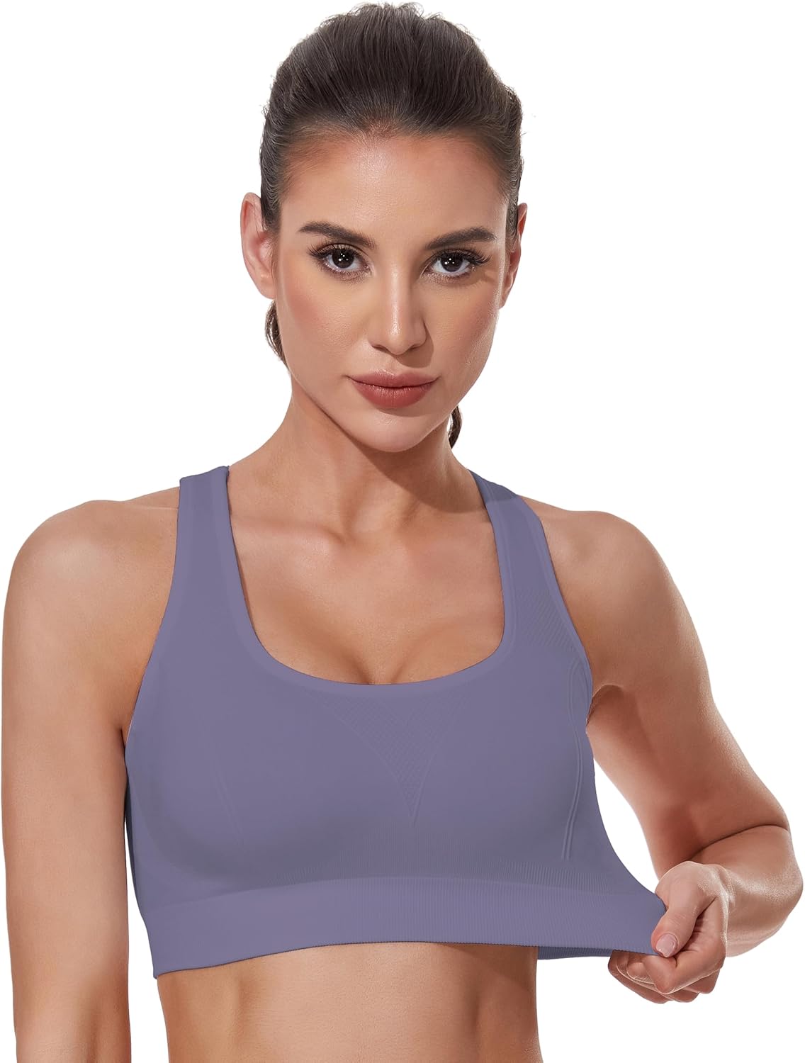 GXXGE Sports Bras for Women High Support Adjustable Straps Padded Cross Back Sport Bra for Workout Yoga Running Gym - Image 6