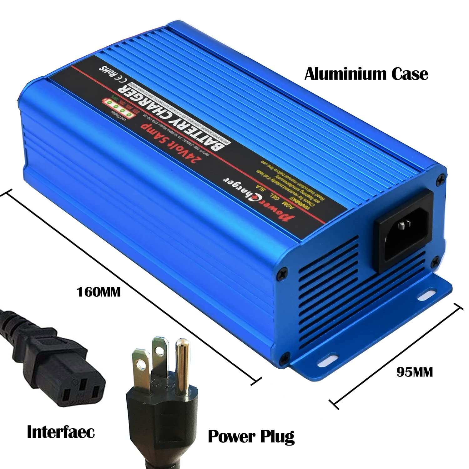 Buy Unocho 24V Battery Charger Automatic Smart Battery Charger