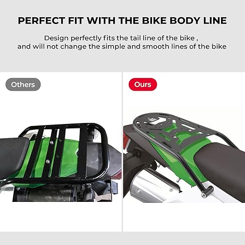 Miniatura 2 de KEMIMOTO Estante trasero compatible con KLX300 KLX300SM KLX250S Rack de almacenamiento de equipaje trasero para carga Enduro KLX300 2009-2025