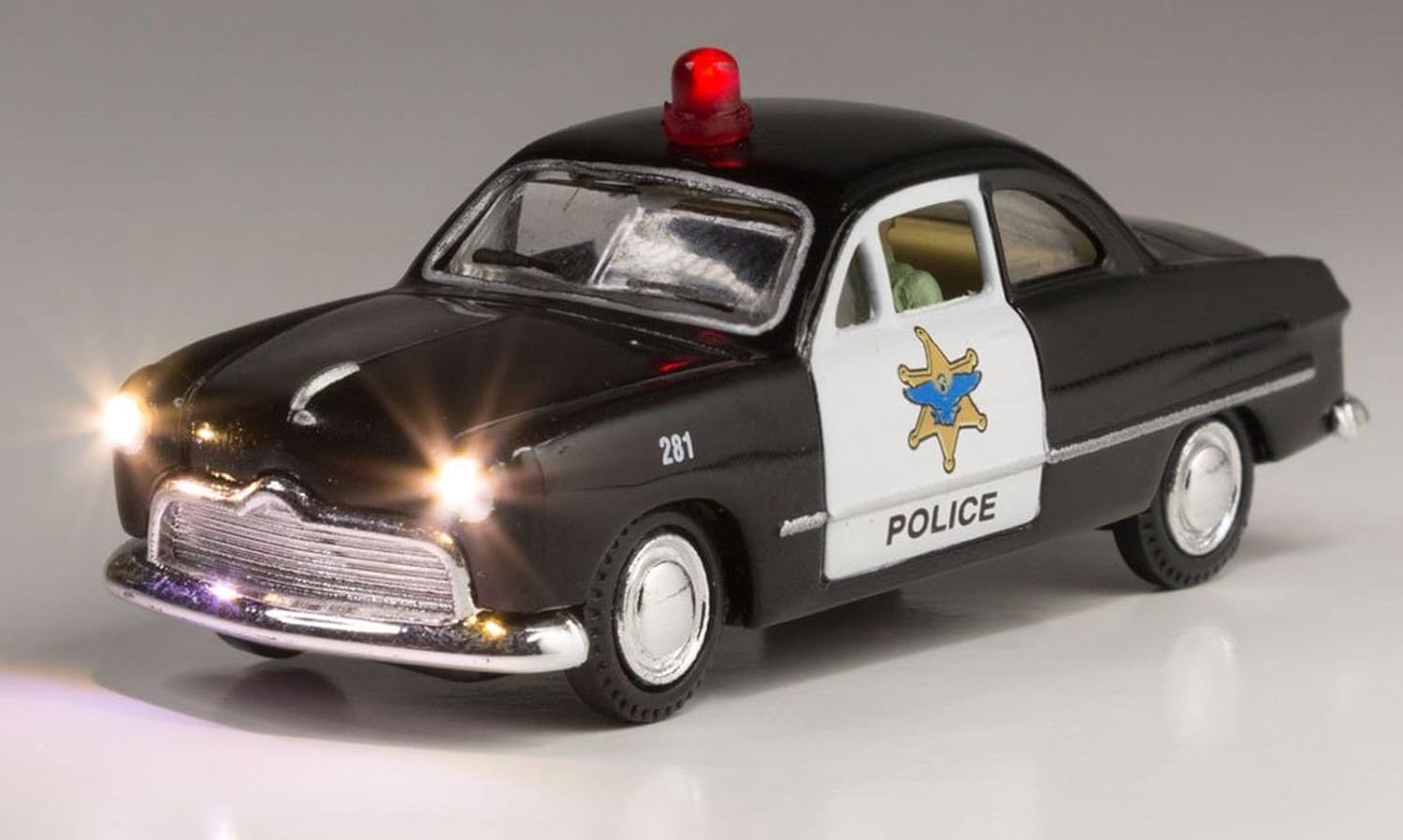 Micro-Mark Woodland Scenics® Just Plug® Vehicle Police Car, O Scale