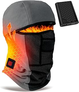 Graphene Heated Balaclava Gifts for Men Women 6000 mAh Battery Packs Intelligent Winter Cold Weather Gift