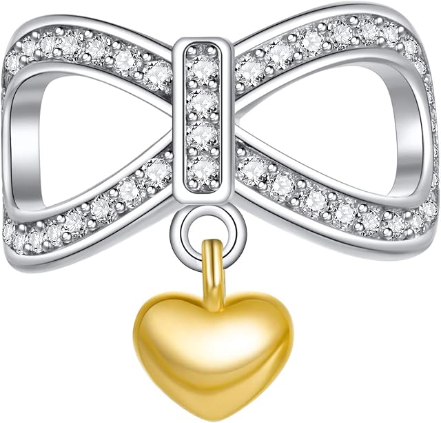 NINGAN Heart beads charms family series pendant for parent grandparents, sisters holiday Day Gift compatible bracelet necklace