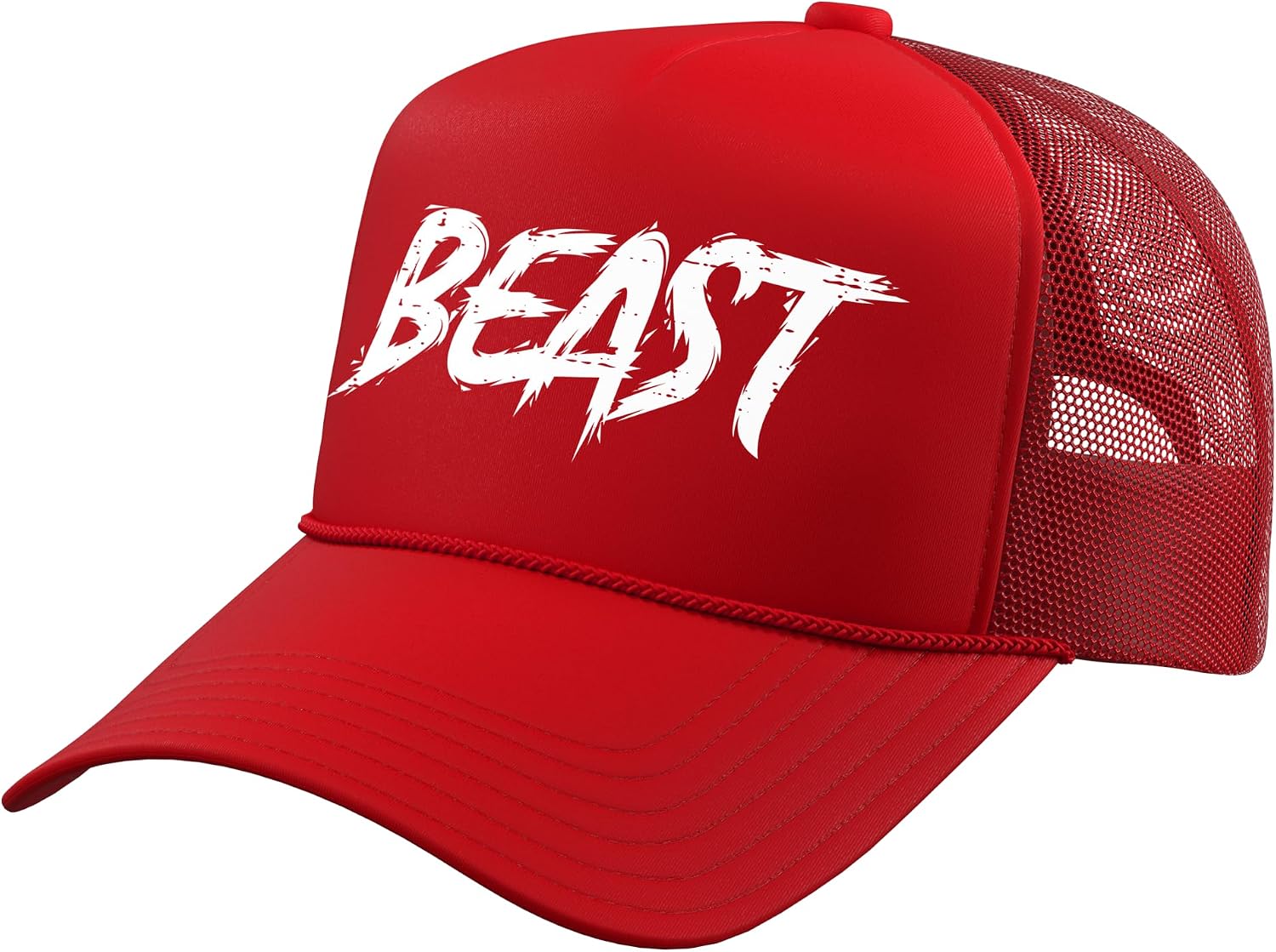 Workout Beast Gym Bodybuilding Training Fitness Men Women Trucker Hat with Adjustable Mesh Back