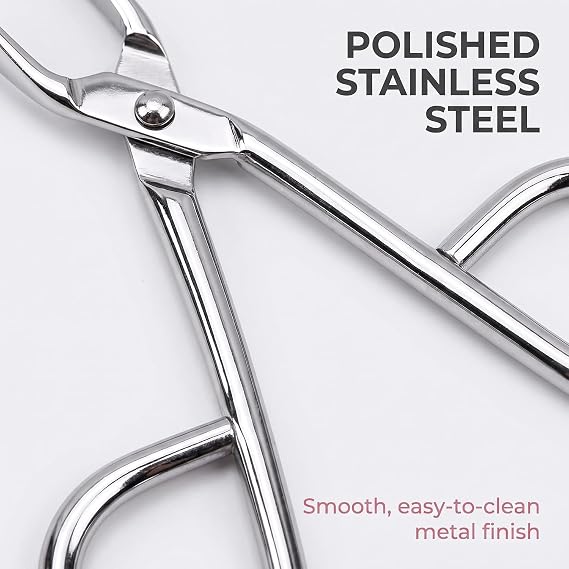 Silver Eyebrow Scissors,Elbow Pliers Clip Scissors,Flat Tip Hair Plucker Removal Tweezers,Stainless Steel
