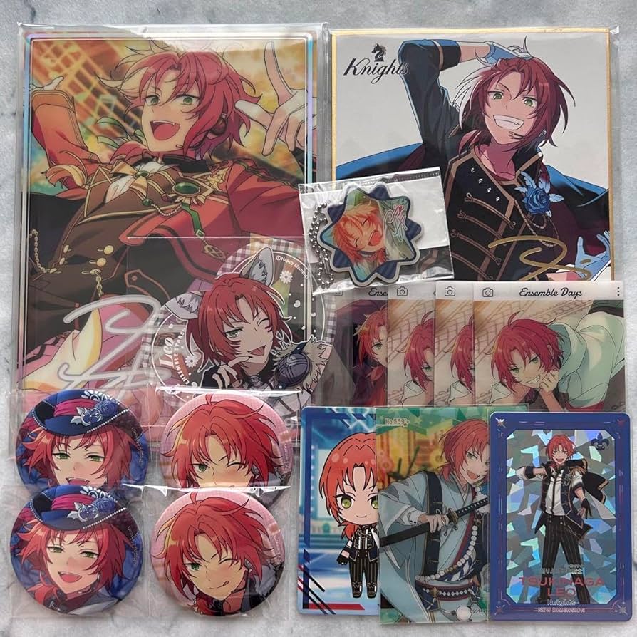 あんスタ 月永レオ まとめ売り カード ブロマイド チェキ 缶