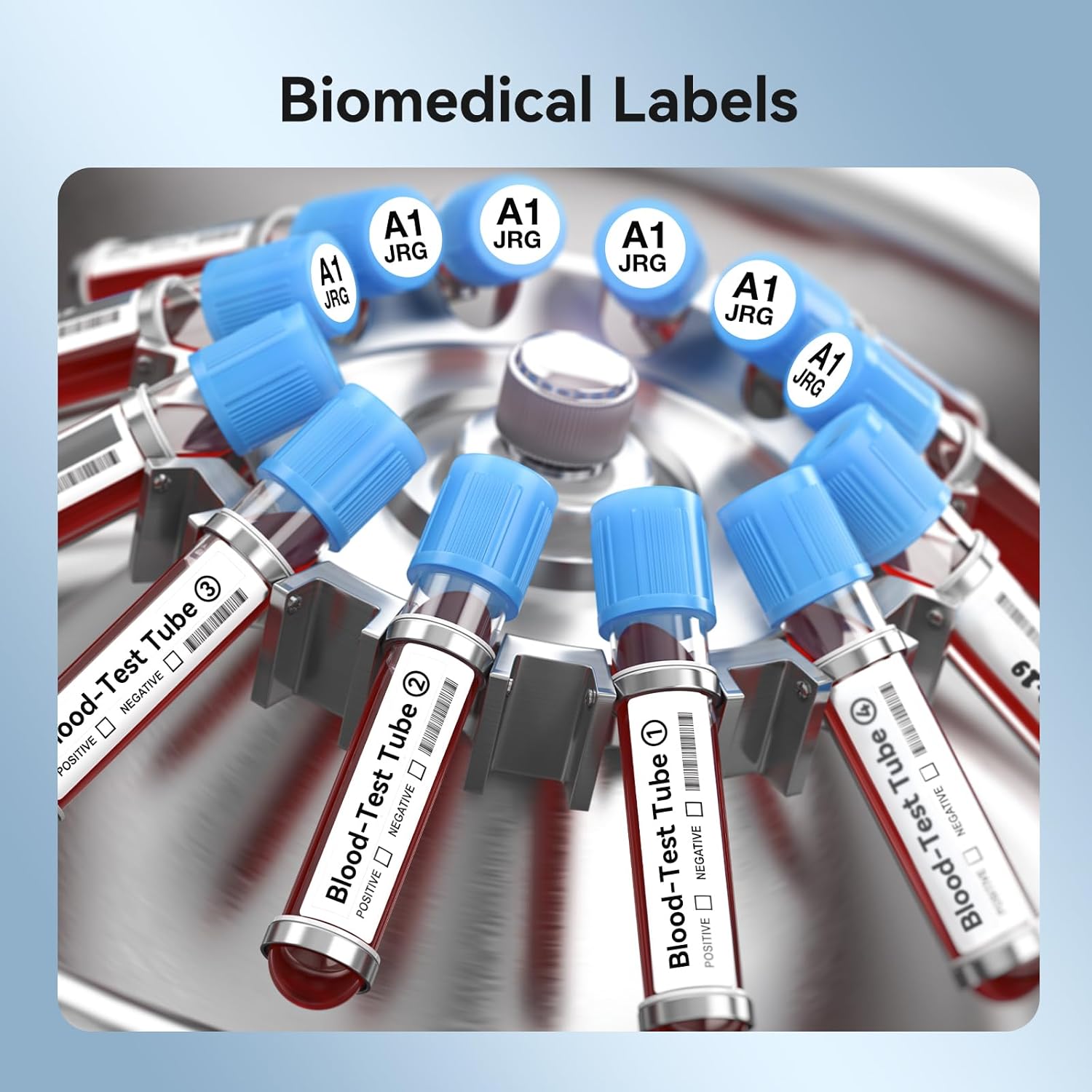 NIIMBOT M2/M3 Labels Low-Temperature Label Paper 1.44'' x 0.37'' (385Labels/Roll), Liquid Nitrogen Medical Scientific Research Sample Detection Centrifuge Tube -198°C Freezing Adhesive Sticker - Image 5