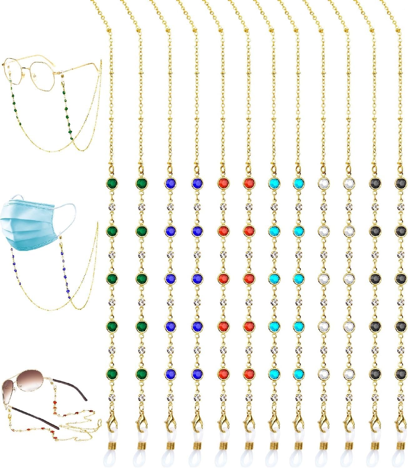 EAONE Glasses Chain for Women, Stylish Sunglasses Strap Eyeglass Holders around Neck for Women and Men
