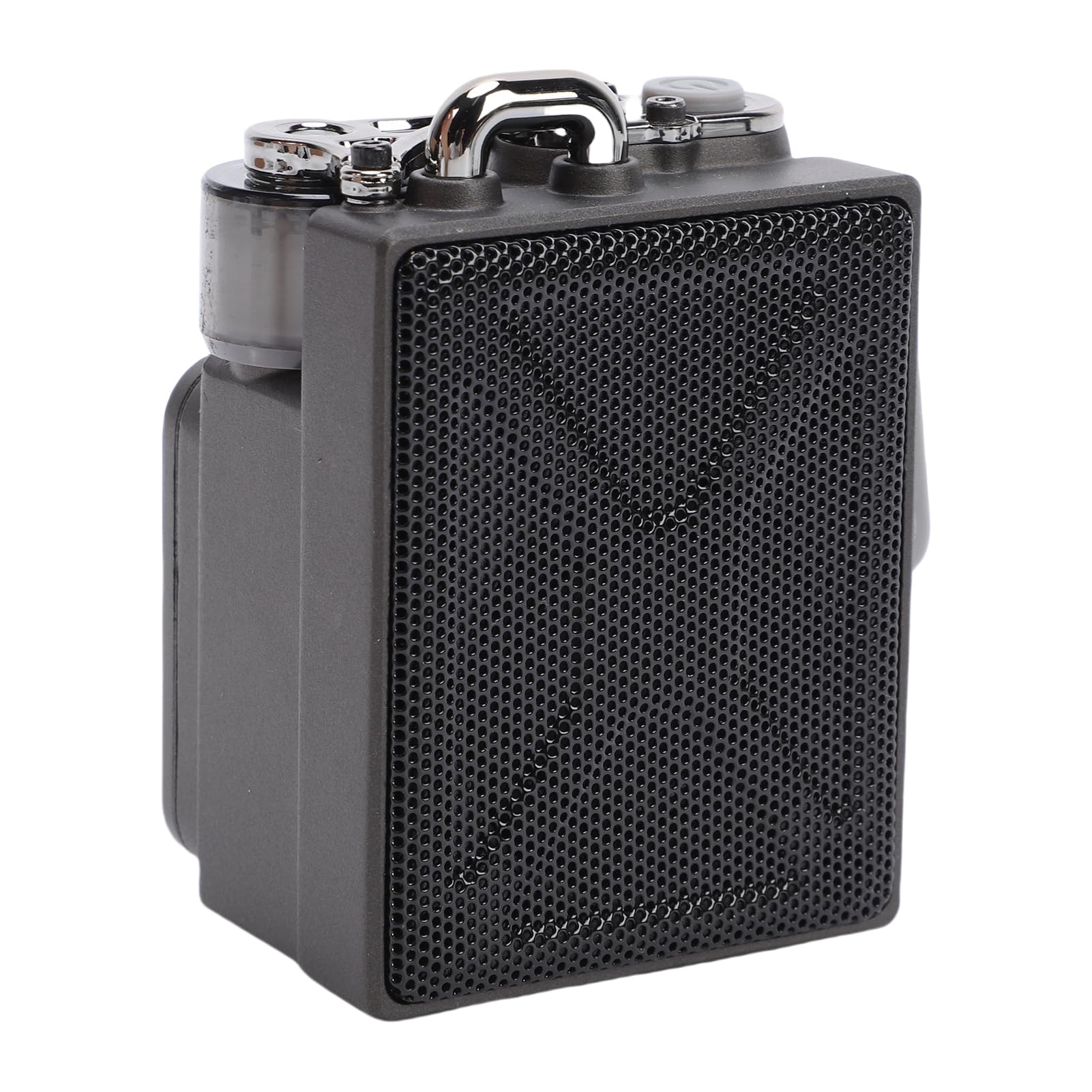 Altoparlante Bluetooth in Metallo con Schermo HD, Portatile | Altoparlante da viaggio robusto con gancio a fibbia per feste, spiaggia, casa, campeggio, escursionismo, batteria da 1200 mAh