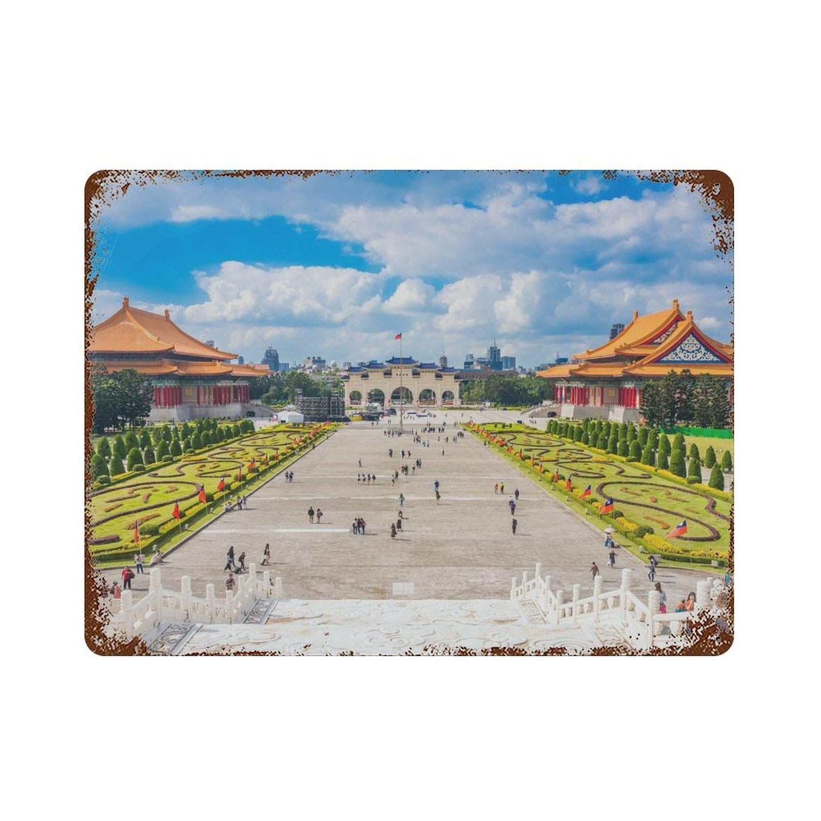 xiaoxiaoshen Real Photo Taiwan Decor Asia Wall Decor Art Metal Tin Poster Modern Home Decor Art Home Bar Shop Decorations Vintage Sign 30x40cm