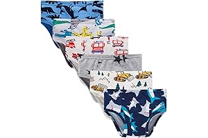 Boboking Toddler Boys 3T-4T Dinosaur Truck 100% Cotton Underwear