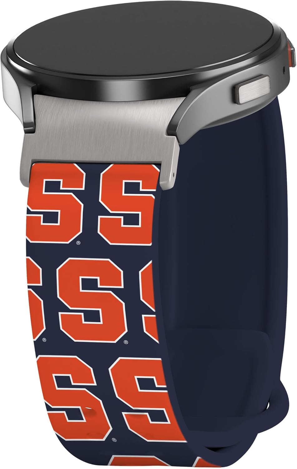Affinity Bands Syracuse Orange HD Fitted Watch Band Compatible with Samsung Galaxy Watch 4-7 (Long Repeating)