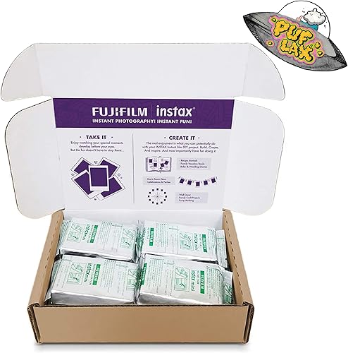 FUJIFILM Mini película instantánea para cámara 120 tomas en total, paquete de valor, (10 hojas x 12) Captura recuerdos en cualquier momento y en