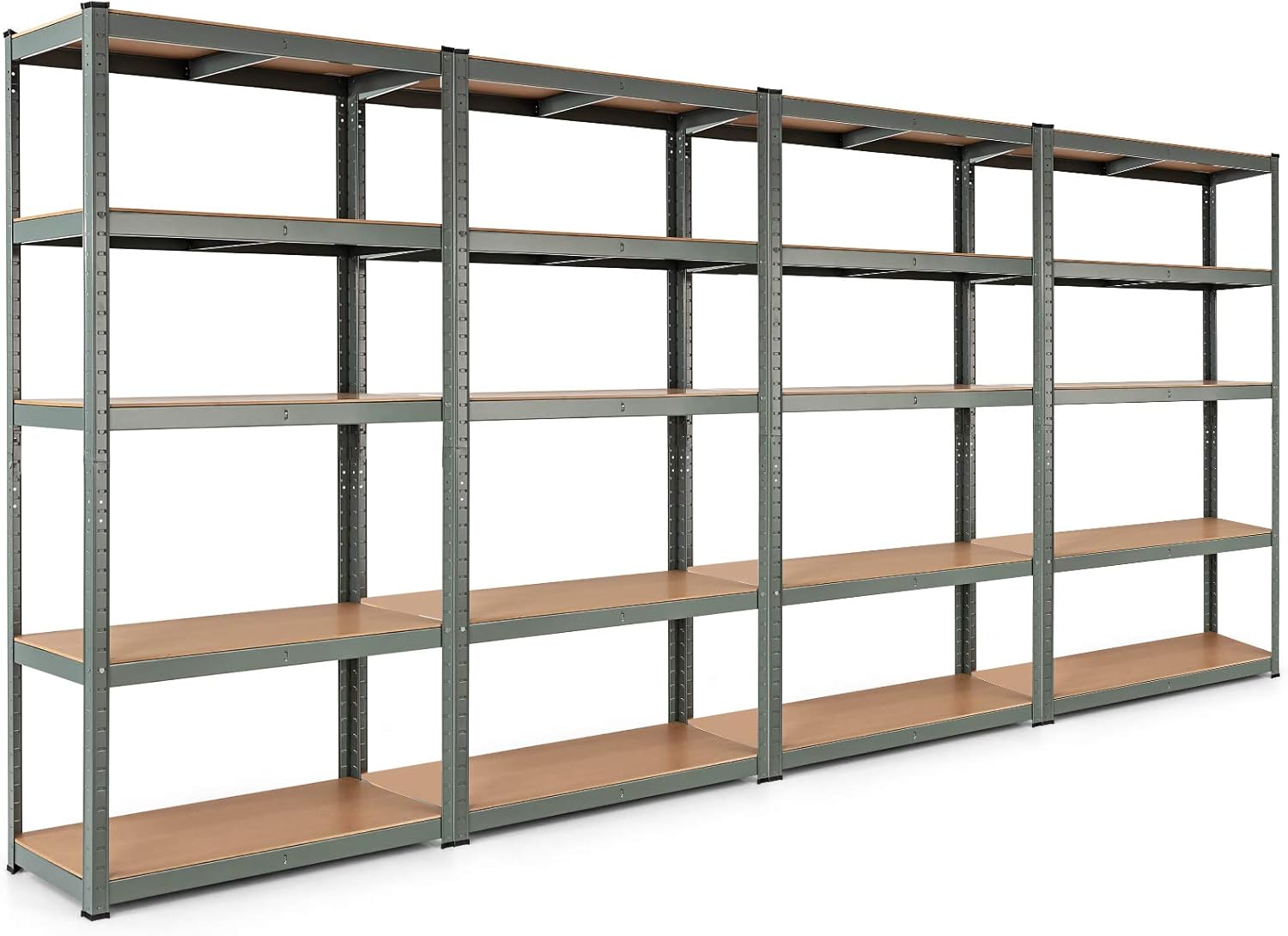 Tangkula Metal Storage Shelves, Heavy Duty Steel 5 Tier