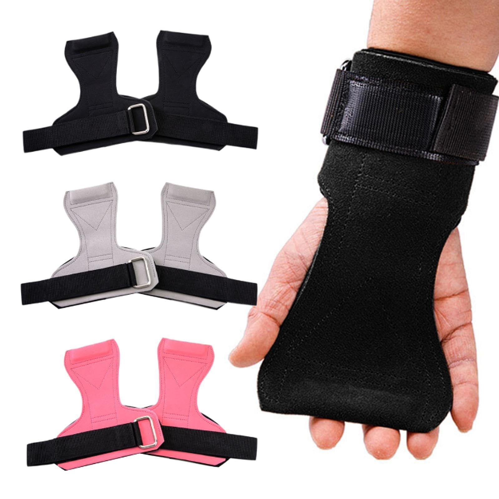 Guanti da palestra con imbottitura ispessita, cintura per pesi multi-scenario per ginnastica, colore nero, 21 x 19 cm