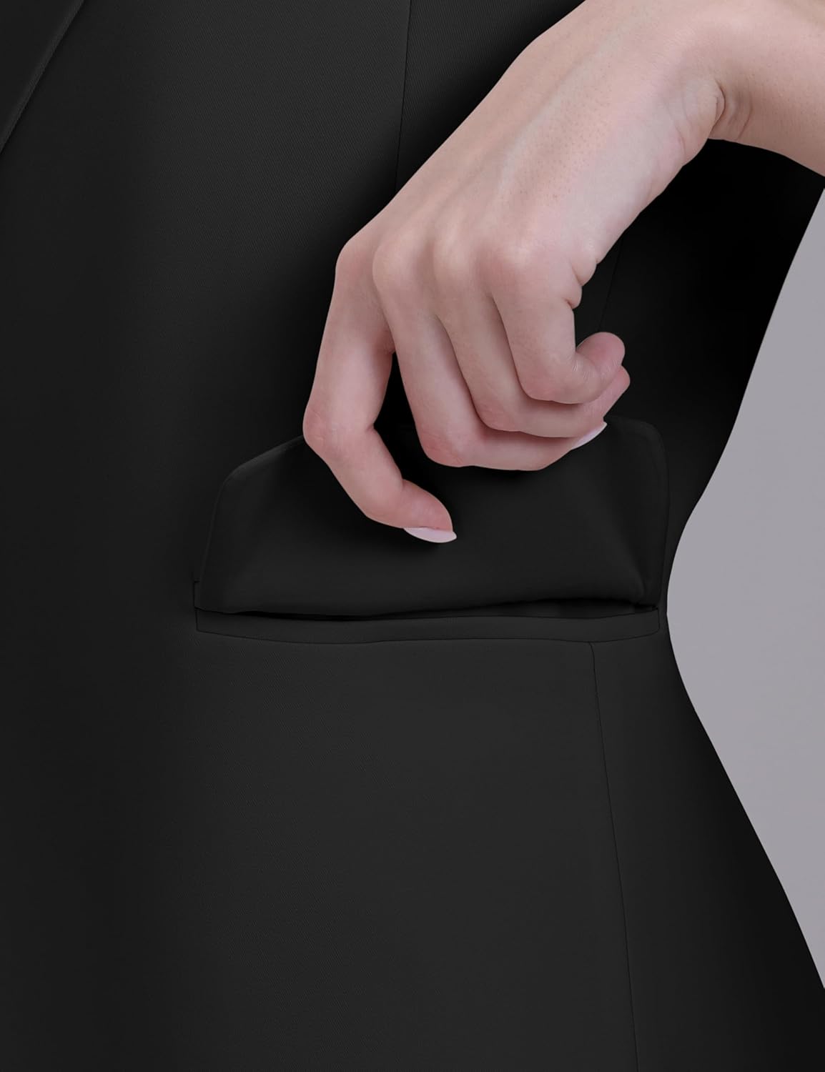 V VOCNI Women's Long Sleeveless Blazer Vests Casual Lapel Office Cardigans Vest Open Front Vest Tops Suit Waistcoat - Image 5