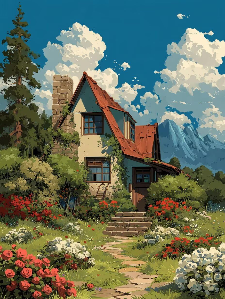 Puzzle de 5000 para Adultos, Pueblo JardíN, Rompecabezas Clásicos YHPGL7441