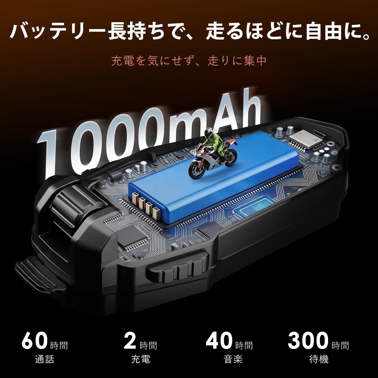 J-TREK JX06se 1000mAh Battery Life