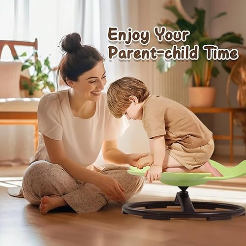 Miniatura 3 de Silla giratoria sensorial para niños con autismo y TDAH, silla giratoria para uso en interiores y exteriores, juguetes para sentarse y girar, sillas