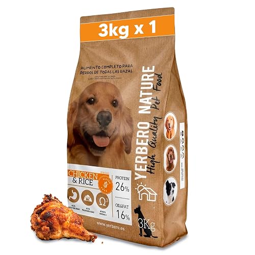 Yerbero Nature Chicken & Rice Pienso sin Gluten con Pollo para Perros
