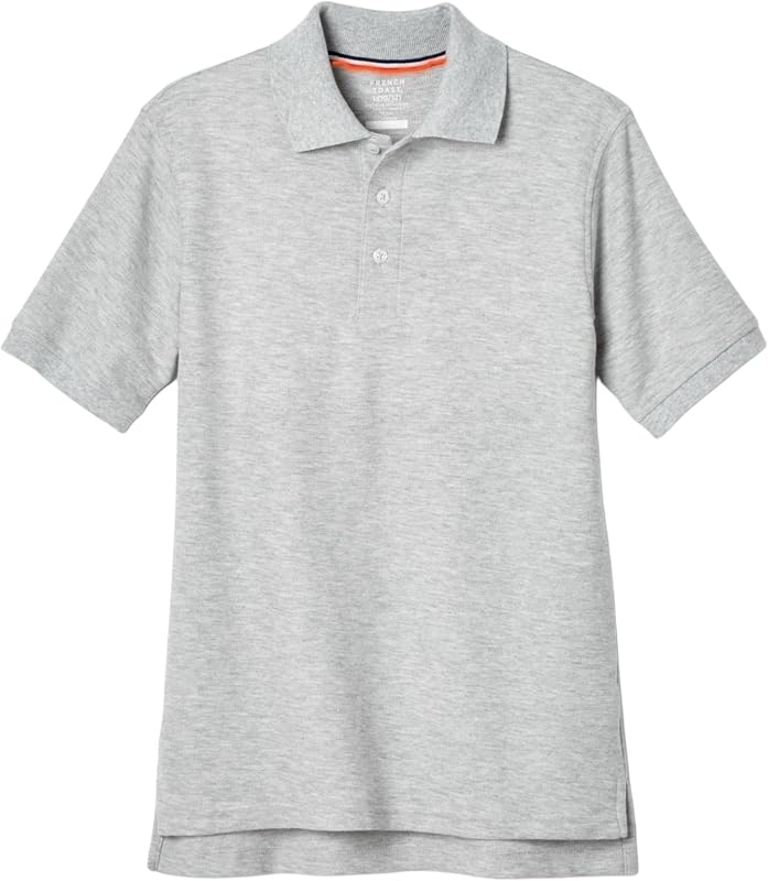 Polo de piqué para niños French Toast (Standard & Husky) | Top de polo uniforme para niños y niñas; Disponible en tallas Standard y Husky