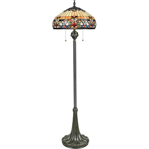 Quoizel Belle Fleur 3-Light Vintage Bronze Floor Lamp