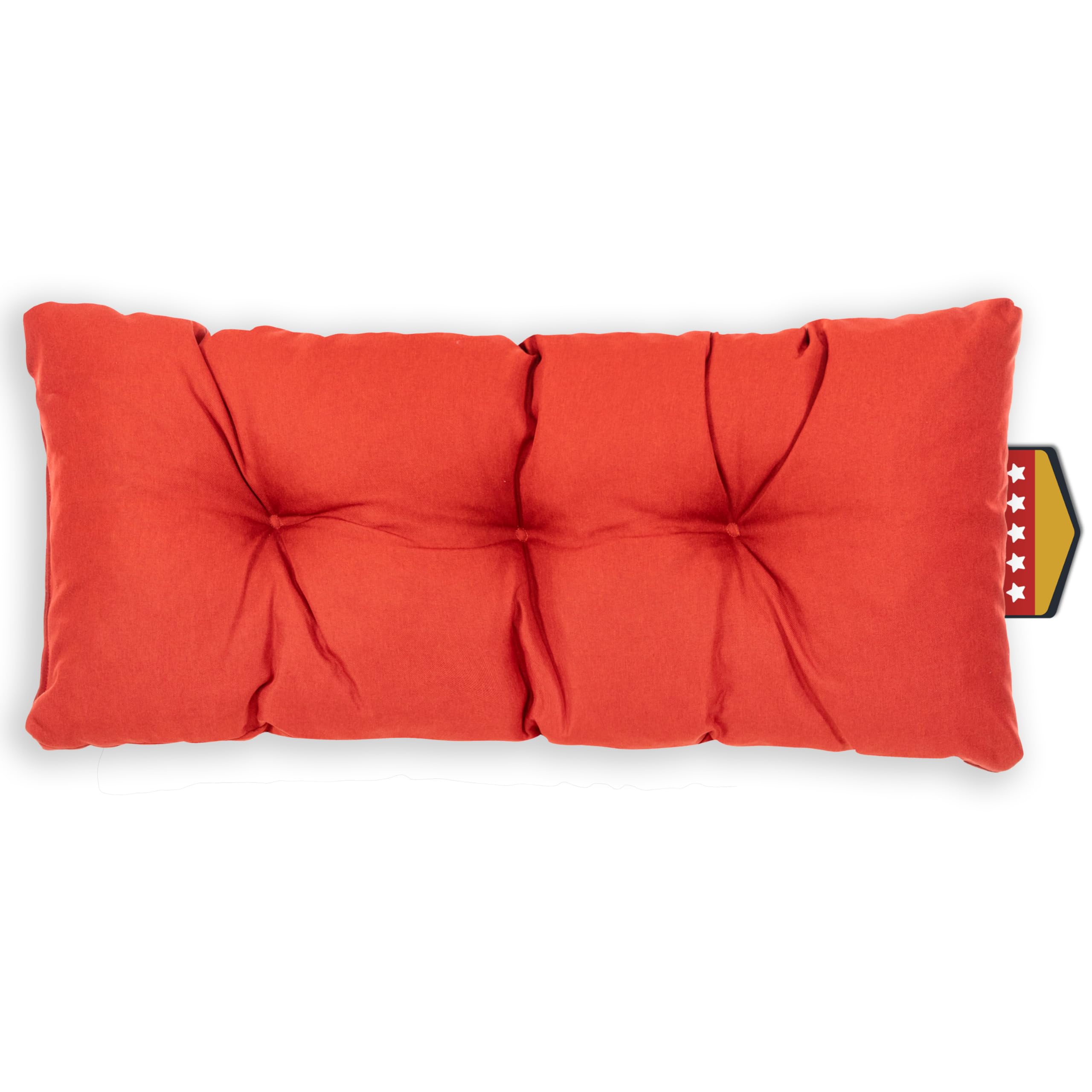 SLIPIO Pallet Cushion, Seat Cushion for Garden Sofa, Feather + Filling, UV-Resistant Garden Sofa Cushion for Euro Pallets, (1 x Back Cushion 120 x 40 cm - Red)